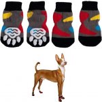 MONYICOT Balení 4 protiskluzových ponožek pro psy nebo kočky pro vnitřní i venkovní použití, různé – Zboží Dáma