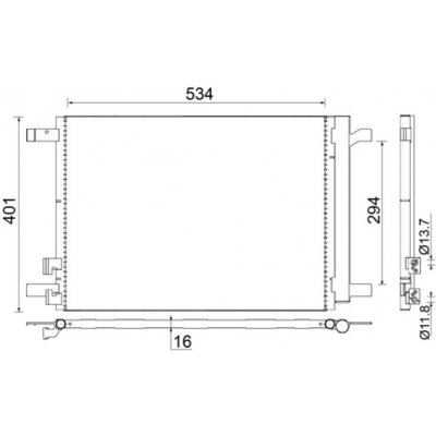 Kondenzátor klimatizace MAHLE ORIGINAL AC 772 000S (AC772000S) – Hledejceny.cz