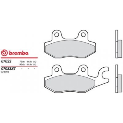 Zadní brzdové destičky Brembo Kymco 200 YAGER 2004 - směs XS