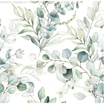 Ubrousek 33x33cm Rostliny eukalyptus – Sleviste.cz