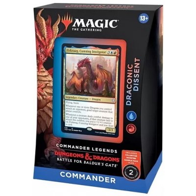 Wizards of the Coast Magic The Gathering: Commander Legends Baldur s Gate Draconic Dissent Commander Deck – Zboží Mobilmania