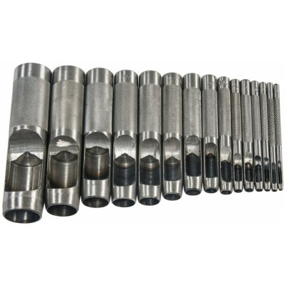 XTLINE Sada děrovačů 15 dílů | 2-22 mm, PVC obal - XT50222 – Sleviste.cz
