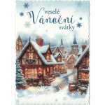 Pohlednice vánoční Domečky – Zboží Dáma