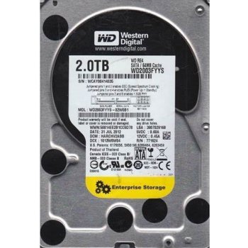 WD RE4 2TB, SATA, 7200rpm, 64MB, WD2003FYYS