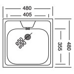 Sinks STSCLM4804805V CLASSIC 480 V 0,5mm matný – Hledejceny.cz