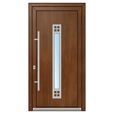 OknaDvereNaMiru.cz Vchodové dveře INOX 1420 antracit 90 x 215 cm – Zboží Mobilmania