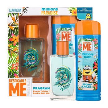 Minions Minions Paradise EDT 75 ml + pěna do koupele 250 ml dárková sada