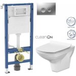 Geberit Duofix tlačítko DELTA21 matné WC CERSANIT CARINA + SEDÁTKO 458.103.00.1 21MA CA3 – Zboží Dáma
