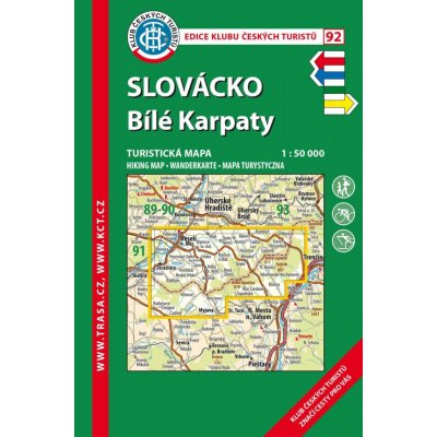 KČT 92 Slovácko, Bílé Karpaty 1:50 000/ 9. vydání 2023