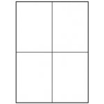 Logo 105mm x 148mm, A4, matné, bílé, 4 etikety, 140g/m2, baleno po 25 ks, EL105CNT3L – Zboží Mobilmania