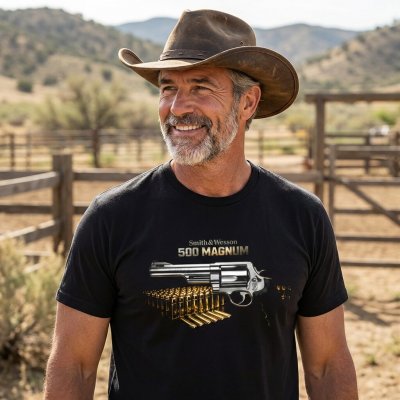 Striker tričko Smith & Wesson 500 Magnum černá – Zboží Mobilmania