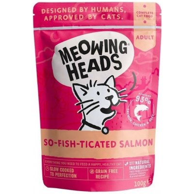 Meowing Heads So fish ticated Salmon 6 x 100 g – Zboží Mobilmania