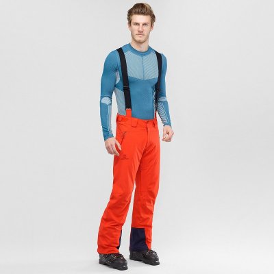 Salomon lyžařské kalhoty Iceglory Pant Cherry Tomato oranžová – Zbozi.Blesk.cz