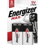Energizer Max Alkaline 9V 2ks E301530500 – Zboží Mobilmania