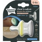 Tommee Tippee šidítko C2N silikon Natural Night 2ks 433484TT – Zboží Mobilmania