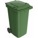 HTI Plastová popelnice 240 l, zelená – Zboží Mobilmania