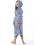 Vestis Dětský župan Lilly Jack s kapucí denim šedá – Zboží Mobilmania