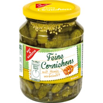 G & G Cornichons Nakládané mini okurky s medem 370 ml