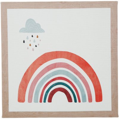 Ostaria Dětský dekorativní obraz Rainbow 28 x 28 cm | 4 vzory Vzor: Duha 1 – Zboží Mobilmania
