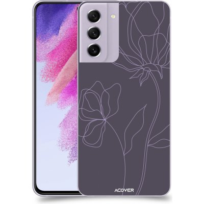 Pouzdro ACOVER Samsung Galaxy S21 FE 5G s motivem Line Flower II – Zboží Mobilmania