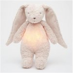 Moonie usínáček s melodií a světlem zajíček organic rose FBB0426 – Sleviste.cz