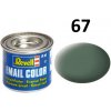 Modelářské nářadí Revell emailová 32167: matná zelenavě šedá greenish grey mat