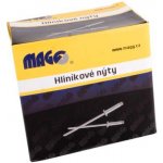 Hliníkové trhací nýty 3,2 x 9,6mm - 1000ks/bal. MAGG ALN32096 – Zboží Mobilmania