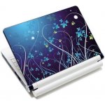 Huado fólie na notebook 12"-15,6" Modré květy Huado K15-981 – Zboží Mobilmania