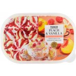 Tesco Mražený krém broskvový a mražený krém s extraktem z bourbon vanilky s malinovou omáčkou 900 ml – Hledejceny.cz