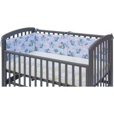 Mantinel do postýlky Scarlett Dino tyrkysová – Zboží Dáma