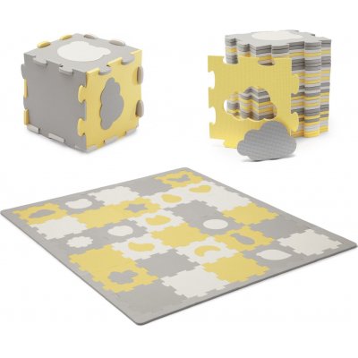 Kinderkraft Luno Shapes Pěnové Puzzle s Tvary Yellow 15 ks 185 x 165 cm – Zboží Mobilmania