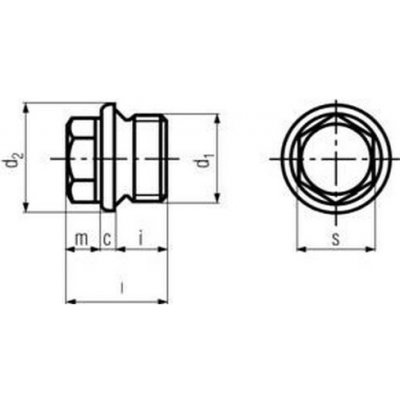 zátka M22x1.5 BEZ PÚ 5.8 vypouštěcí DIN 910 [1 ks] – Sleviste.cz