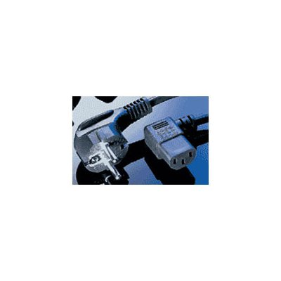 CABLE Kabel síťový 220V/230V, 1.8m - zalomený 90 stupňů - VDE (230V CEE 7/7 na zalomený IEC C13) KPSP2-90 – Sleviste.cz