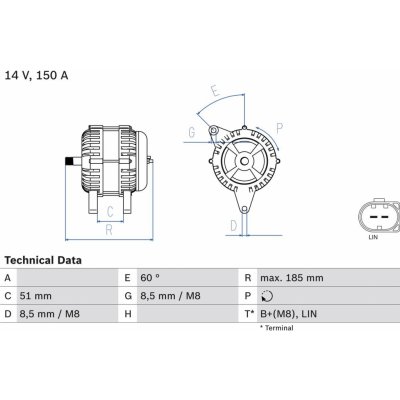 Generátor BOSCH 0 986 048 380 (0986048380) – Zbozi.Blesk.cz