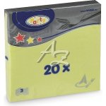 Wimex ubrousky 3V žlutozelené 20ks 33x33cm – Zboží Mobilmania