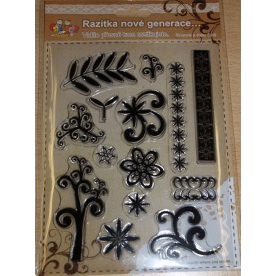 Creatoys Gelová razítka Strom větvičky a bordury – Zboží Mobilmania