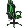 Herní křeslo VidaXL Herní židle černo-zelená umělá kůže