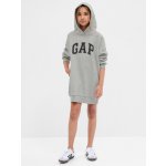 GAP dětské mikinové šaty s logem šedá – Zboží Dáma