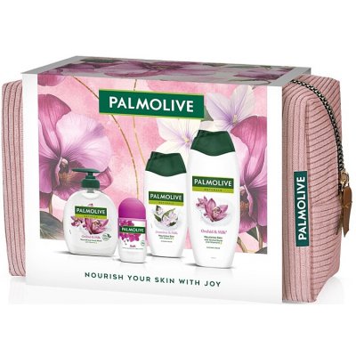 Palmolive Orchid Bag sprchový gel 500 ml + sprchový gel 250 ml + tekuté mýdlo 300 ml + roll on 50 ml – Sleviste.cz