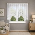 Dekorační oblouková krátká záclona na žabky NADIA 160 bílá 300x160 cm MyBestHome – Hledejceny.cz