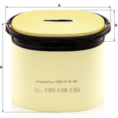 MANN-FILTER Vzduchový filtr MANN MF CP24420 – Hledejceny.cz