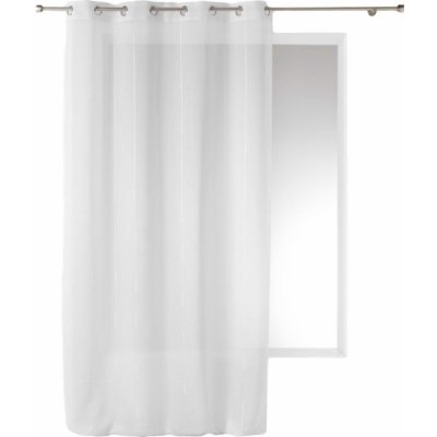 Douceur d`Interieur Vnitřní závěs s očky bílý LINAHE, 140 x 260 cm – Hledejceny.cz