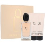 Giorgio Armani Si EDP 100 ml + tělové mléko 75 ml + sprchový gel 75 ml dárková sada – Hledejceny.cz