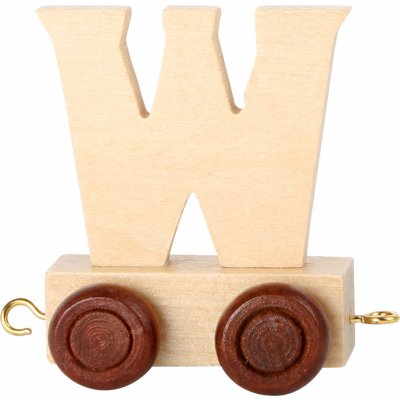 Small Foot Dřevěný vagónek abeceda písmeno W – Zboží Dáma