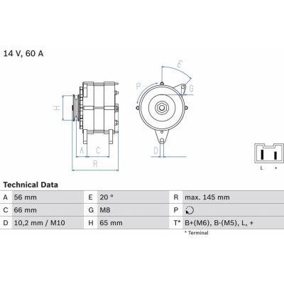 Generátor BOSCH 0 986 037 321