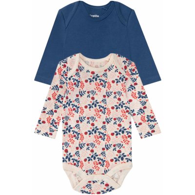 lupilu Dívčí body s BIO bavlnou 2kusy krémová navy modrá – Zbozi.Blesk.cz