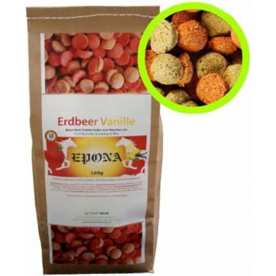 Epona Erdbeer Vanille Snack pamlsky Piškoty jahoda vanilka 1 kg