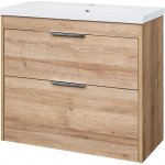 Mereo Vigo CN322 s keramickým umyvadlem 81 cm dub Riviera – Sleviste.cz