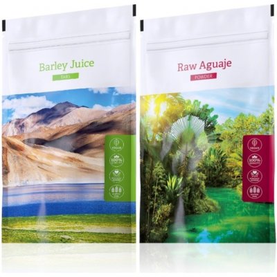 Energy Barley Juice tabs 200 tablet + Raw Aguaje 120 kapslí