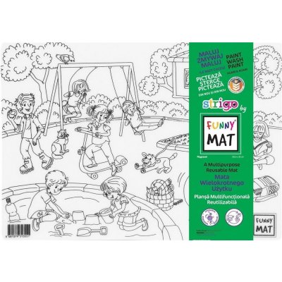 FUNNY MAT Funny Mat Podložka na kreslení Hřiště + pastelky zdarma 489799 – Hledejceny.cz